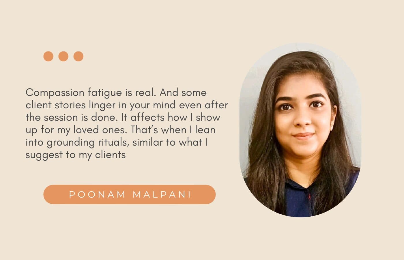 How an Indian therapist holds space for herself every day: Talking space with Poonam Malpani